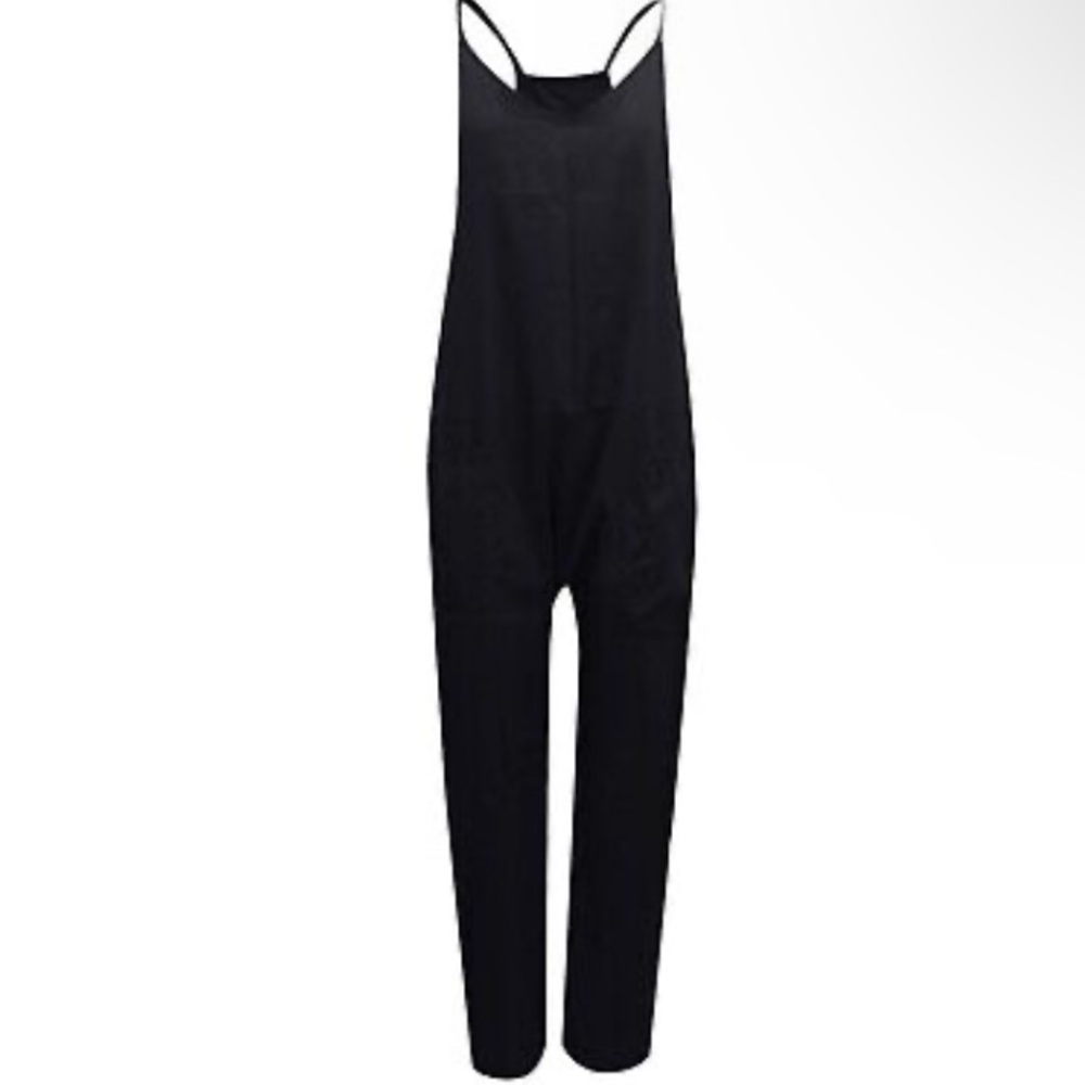 NWOT Women’s black onesie jumpsuit size large - Picture 3 of 4